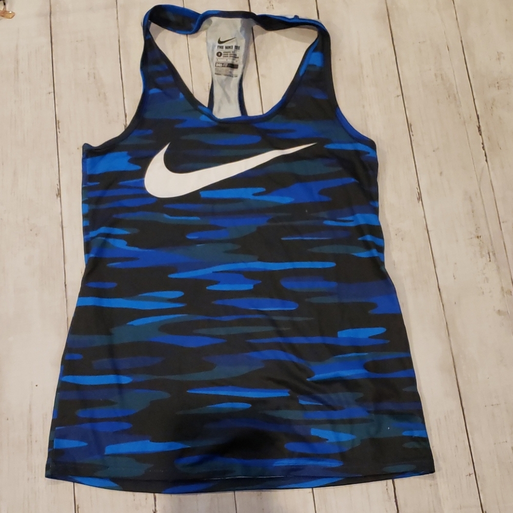 Nike tank top black/blue size small - Picture 1 of 3